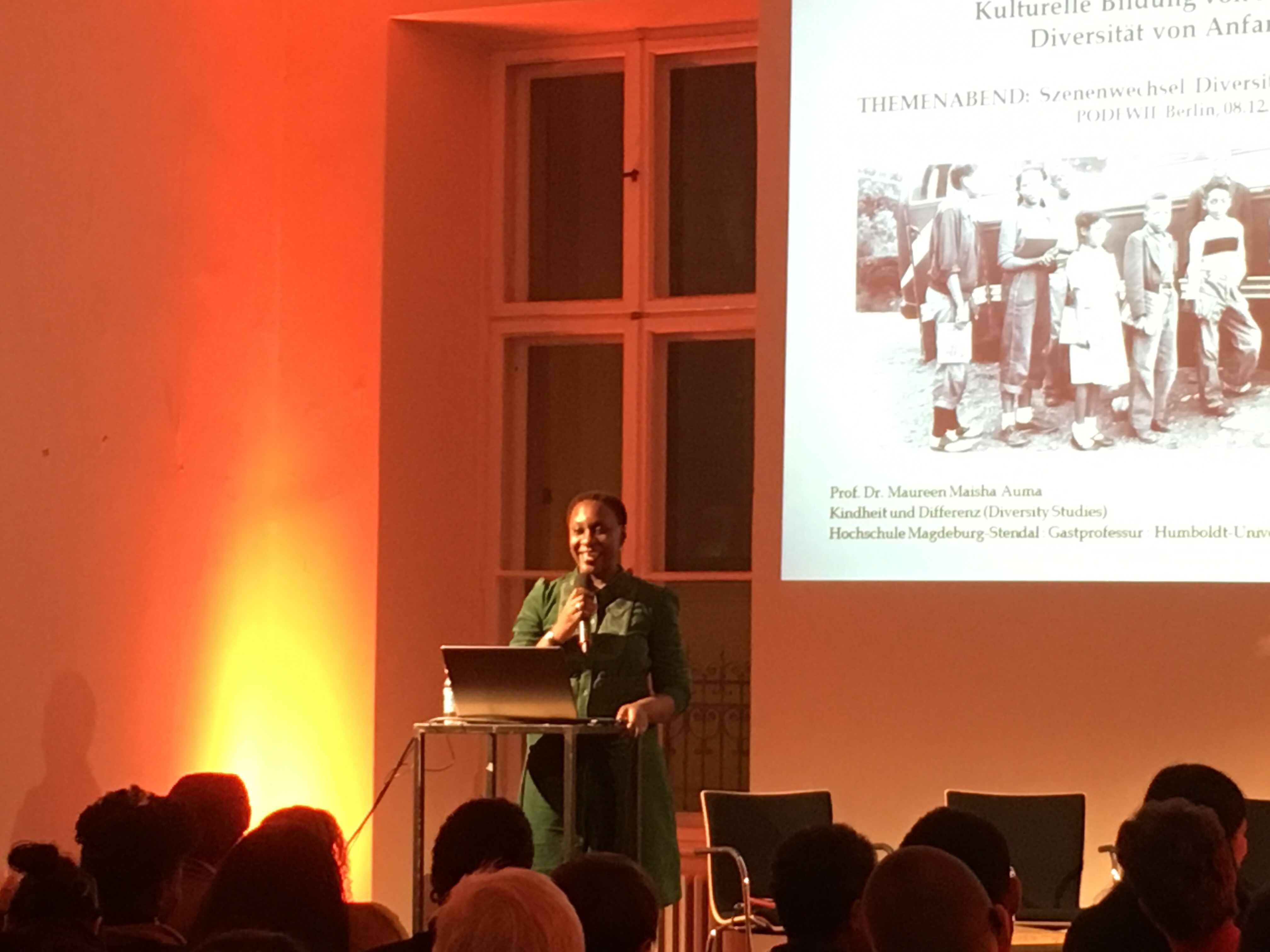 Szenenwechsel - Diversität in Kultur und Bildung: Keynote von Prof. Dr. Maureen Maisha Auma