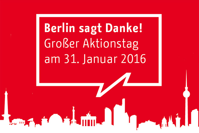 Berlin sagt Danke! - Großer Aktionstag am 29. Januar mit freiem Eintritt für Ehrenamtliche