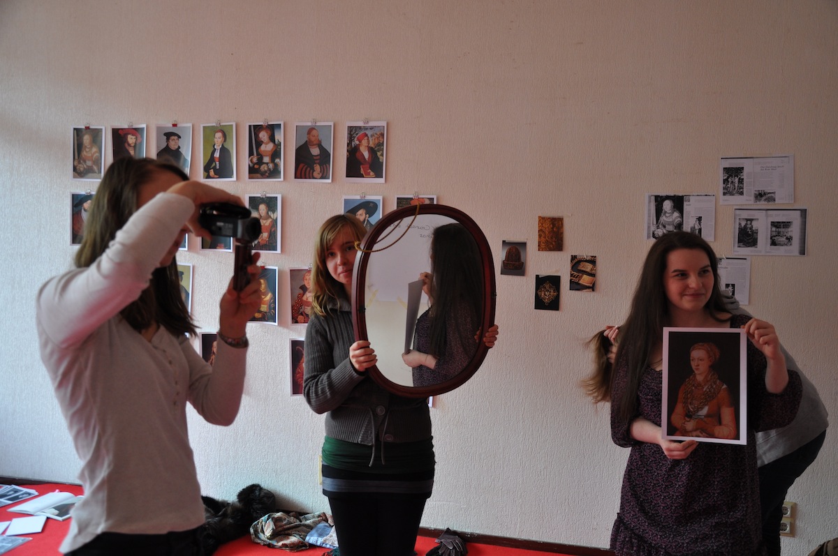Projekt Kick-Off Cranach, Projektwoche mit der Merian Schule, Foto: Michaela Englert