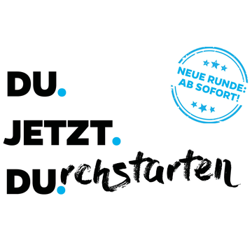 Durchstarten: Anträge noch möglich bis zum 2. Dezember / Applications possible until 2 December
