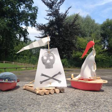 Boote, Totems und Traumfänger basteln