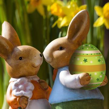 Sieben kleine Osterhasen