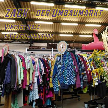 Zack | Vintage Sale & Textilworkshops mit der Stadtmission
