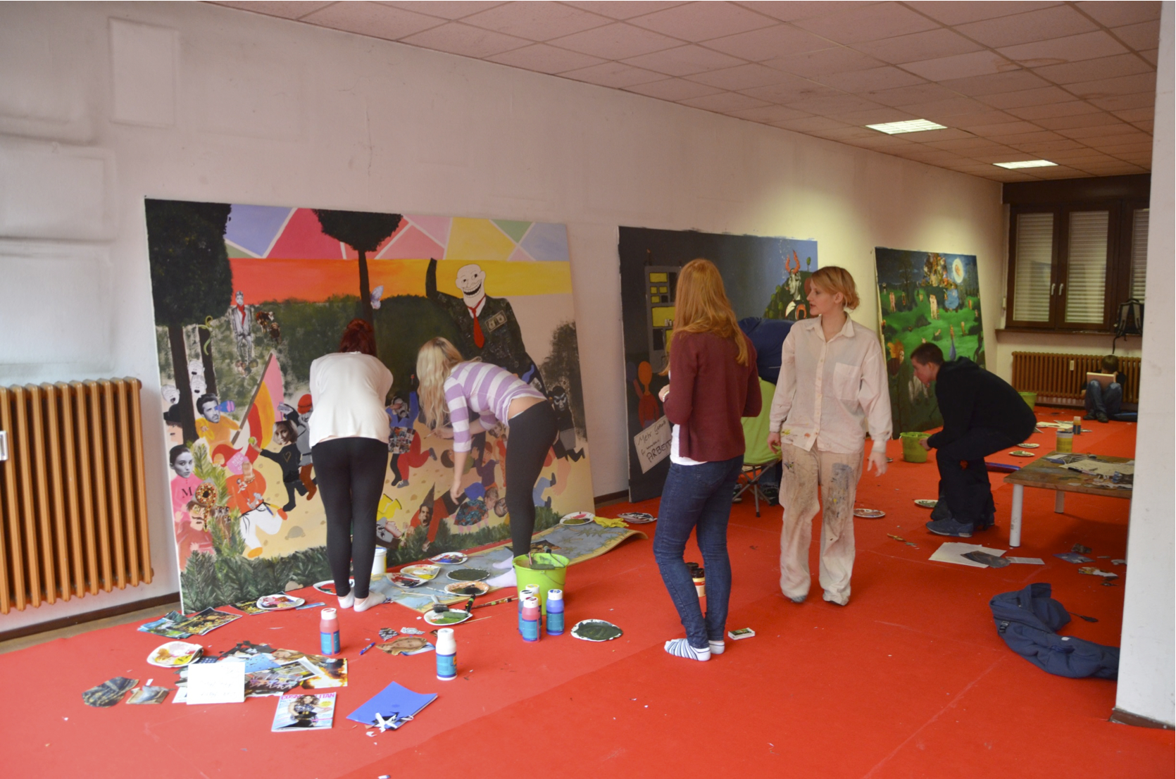 Projekt Kick-Off Cranach, Projektwoche mit der Merian Schule, Foto: Petra Larass