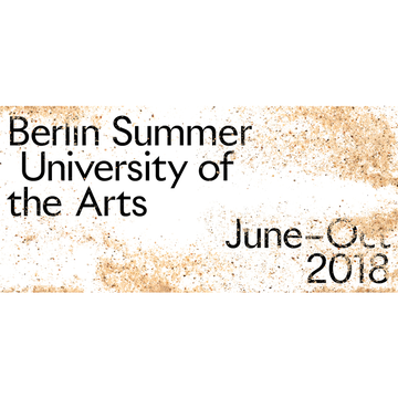 Berlin Summer University of the Arts 2018
