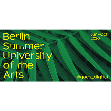 Berlin Summer University of the Arts 2020 goes digital