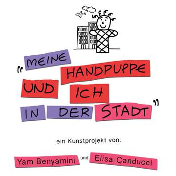 Meine Handpuppe und ich in der Stadt