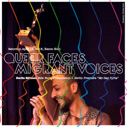 QUEER FACES MIGRANT VOICES – Projektpräsentation & Filmaufführung von „Mr. Gay Syria“